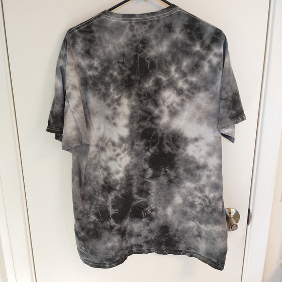 Unisex The Nightmare Before Christmas Tarot Monochrome Tie Dye T-SHIRT - Picture 4 of 4